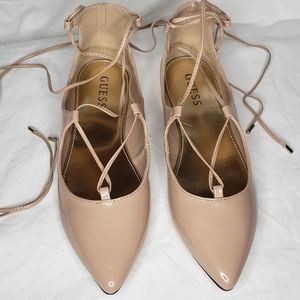 Guess Nude Patent Flats